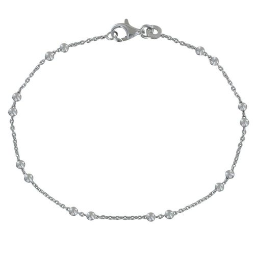 Les Poulettes Bijoux - Bracelet Argent Rhodié Et Billes