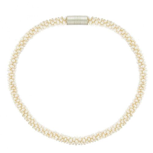 Les Poulettes Bijoux - Collier Torsade De Perles De Culture - Classics