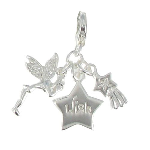 Les Poulettes Bijoux - Charms Argent Fée Des Etoiles