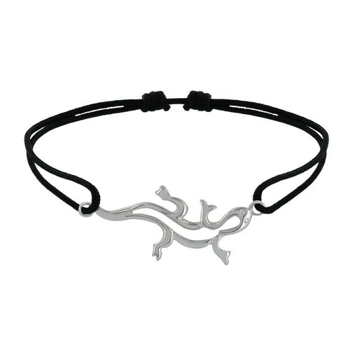 Les Poulettes Bijoux - Bracelet Lien Argent Salamandre