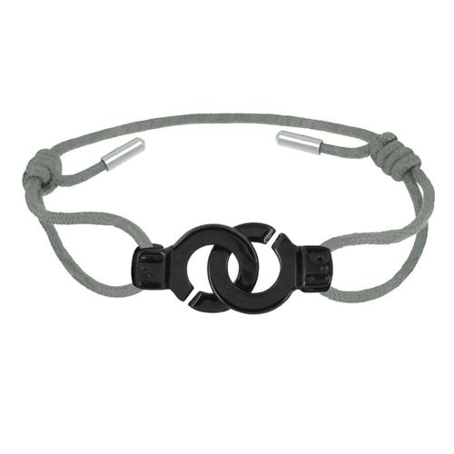 Les Poulettes Bijoux - Bracelet Lien Ruthénium Liaisons - Classics