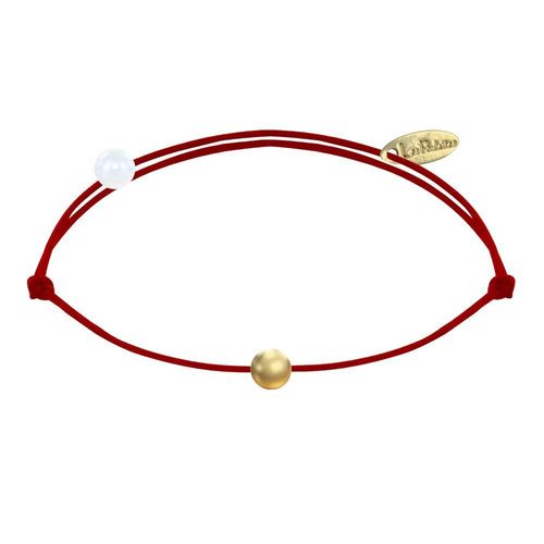 Les Poulettes Bijoux - Bracelet Lien Petite Perle Plaqué Or - Classics