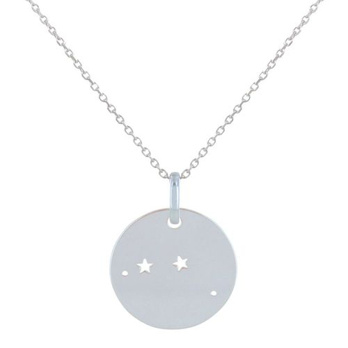 Les Poulettes Bijoux - Collier En Argent Zodiaque Constellation Bélier