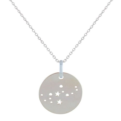 Les Poulettes Bijoux - Collier Argent Zodiaque Constellation Vierge