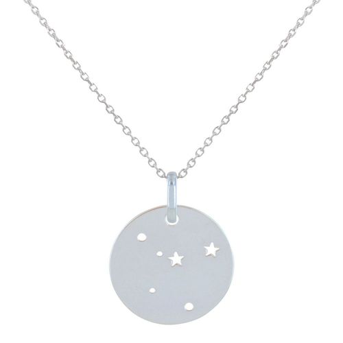 Les Poulettes Bijoux - Collier Argent Zodiaque Constellation Cancer