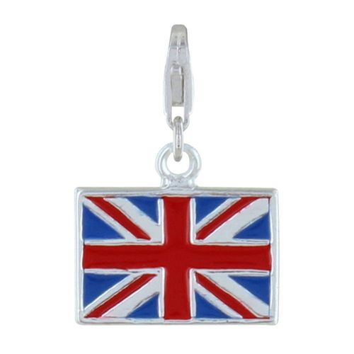 Les Poulettes Bijoux - Charms Argent Drapeau Du Royaume-Uni