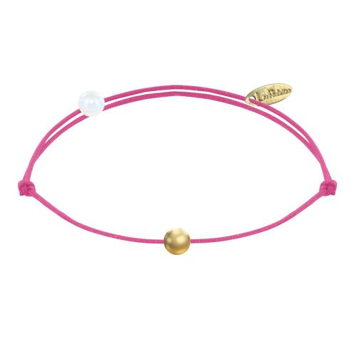 Les Poulettes Bijoux - Bracelet Lien Petite Perle Plaqué Or - Classics