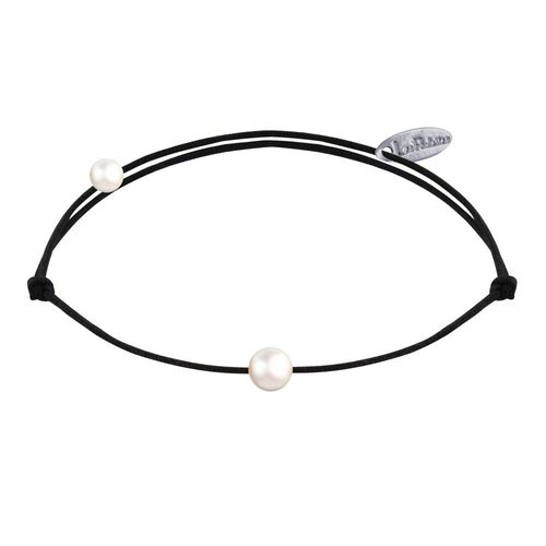 Les Poulettes Bijoux - Bracelet Lien Petite Perle Blanche
