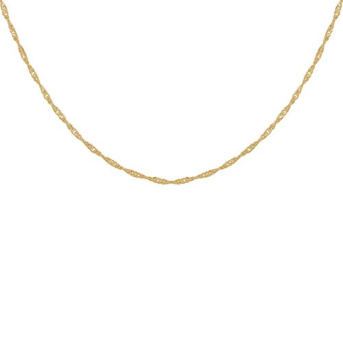 Les Poulettes Bijoux - Chaine Plaqué Or Maille Singapour 2mm