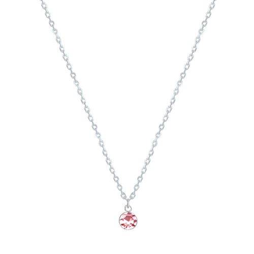 Les Poulettes Bijoux - Collier Chaine Argent Et Strass