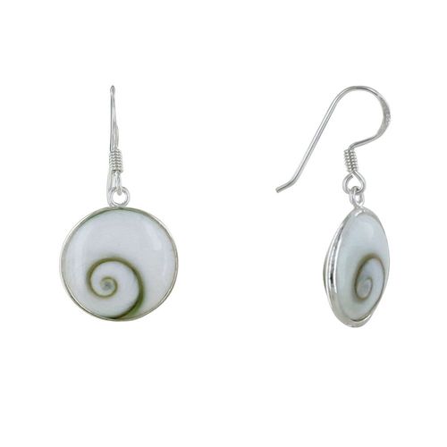 Les Poulettes Bijoux - Boucles D'oreilles Argent Petit Crochet Grand Oeil De Sainte Lucie Rond