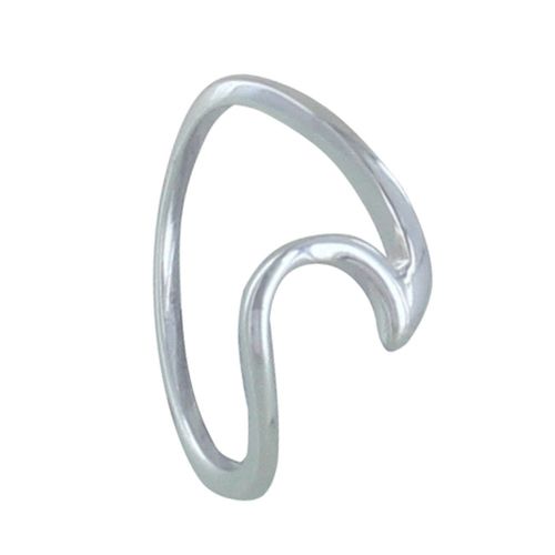 Les Poulettes Bijoux - Bague Argent Vague