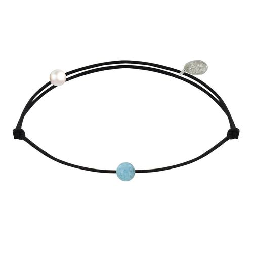 Les Poulettes Bijoux - Bracelet Lien Petite Perle De Larimar