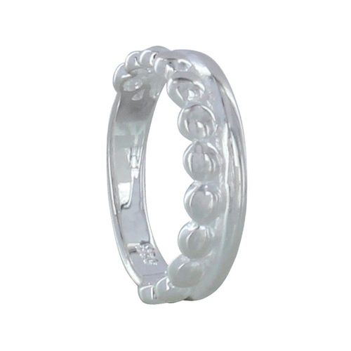 Les Poulettes Bijoux - Bague Argent Alliance Et Perles Plates