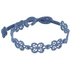 Les Poulettes Bijoux - Cruciani Bracelet Dentelle Happy Couleur Acier