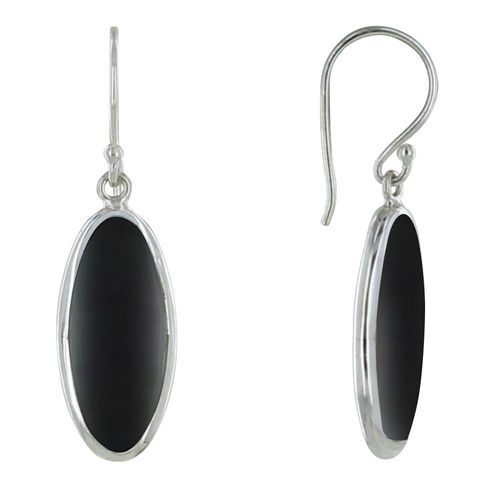 Les Poulettes Bijoux - Boucles D'oreilles Argent Amande Nacre