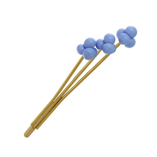 Les Poulettes Bijoux - Broche Laiton Bouquet De Perles De Verre