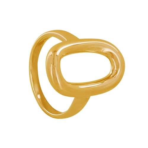 Les Poulettes Bijoux - Bague Plaqué Or Maille Ajourée