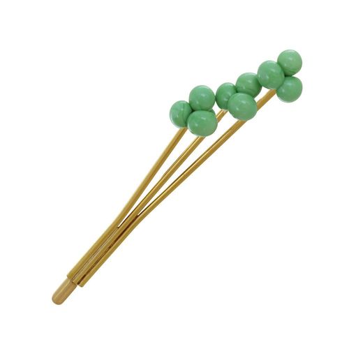 Les Poulettes Bijoux - Broche Laiton Bouquet De Perles De Verre