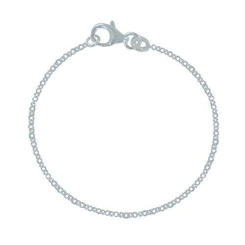 Les Poulettes Bijoux - Bracelet Chaine Argent 925/1000 Maille Jaseron 2mm