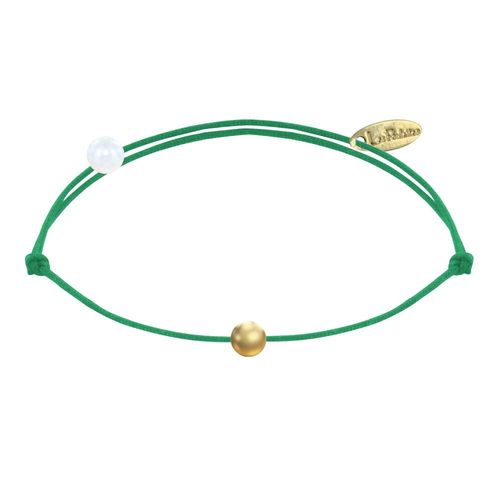 Les Poulettes Bijoux - Bracelet Lien Petite Perle Plaqué Or - Classics