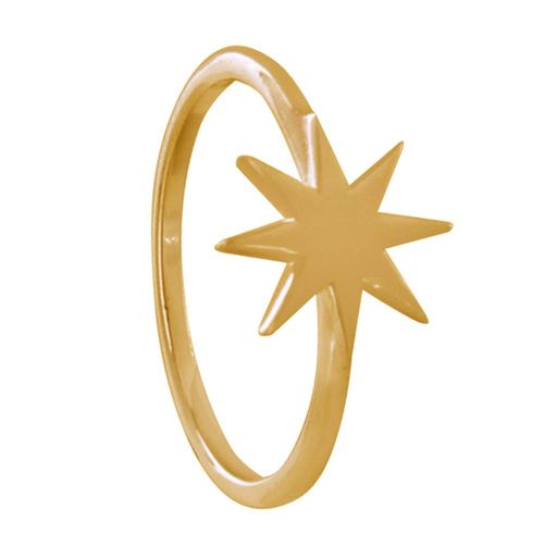 Les Poulettes Bijoux - Bague Plaqué Or Etoile Du Berger