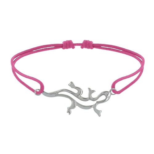 Les Poulettes Bijoux - Bracelet Lien Argent Salamandre