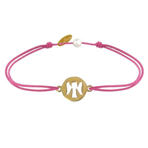 Les Poulettes Bijoux - Bracelet Lien Mon Ange Plaqué Or