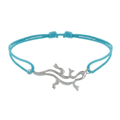 Les Poulettes Bijoux - Bracelet Lien Argent Salamandre