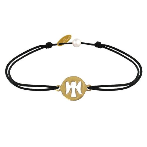 Les Poulettes Bijoux - Bracelet Lien Mon Ange Plaqué Or