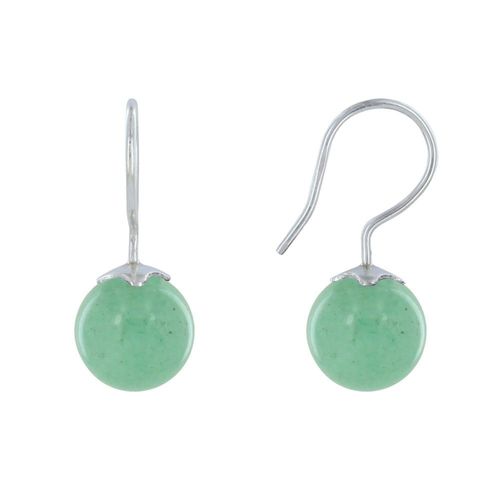 Les Poulettes Bijoux - Boucles D'oreilles Argent Billes D'aventurine