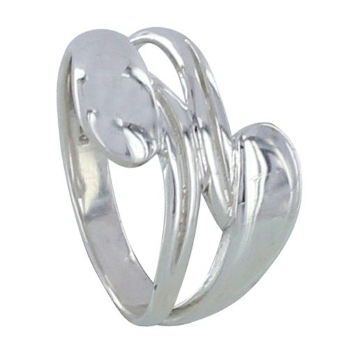 Les Poulettes Bijoux - Bague Argent Double Gouttes Et Feuilles