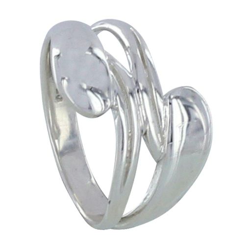 Les Poulettes Bijoux - Bague Argent Double Gouttes Et Feuilles