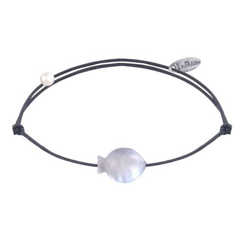 Les Poulettes Bijoux - Bracelet Lien Petit Poisson En Nacre