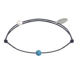 Les Poulettes Bijoux - Bracelet Lien Petite Perle De Turquoise