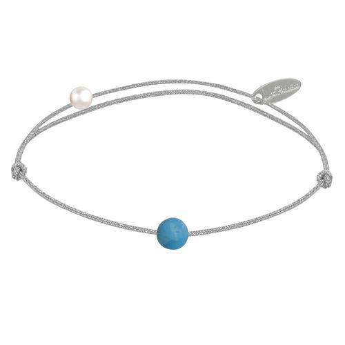 Les Poulettes Bijoux - Bracelet Lien Petite Perle De Turquoise