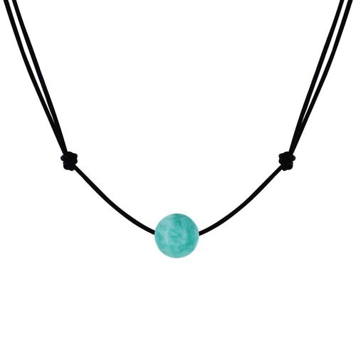 Les Poulettes Bijoux - Collier Lien Perle D'amazonite