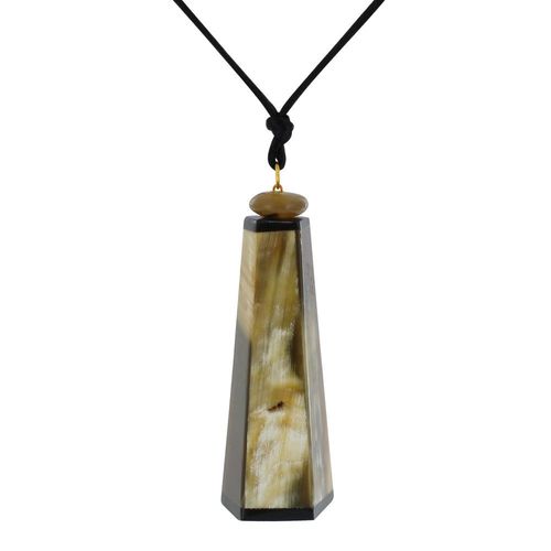 Les Poulettes Bijoux - Collier Corne Grand Modèle 1