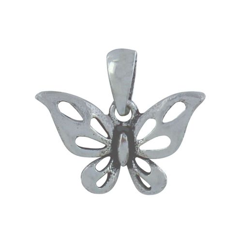 Les Poulettes Bijoux - Pendentif Argent Papillon Des Iles Ajouré