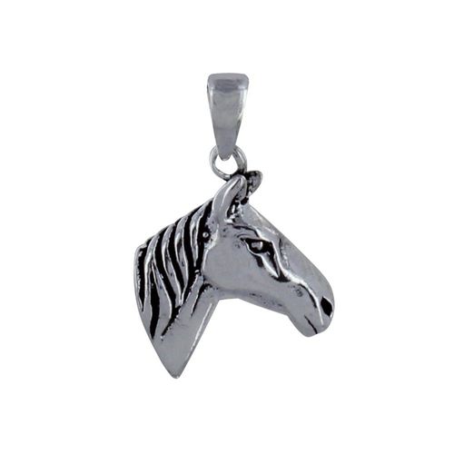 Les Poulettes Bijoux - Pendentif Argent Tête De Cheval
