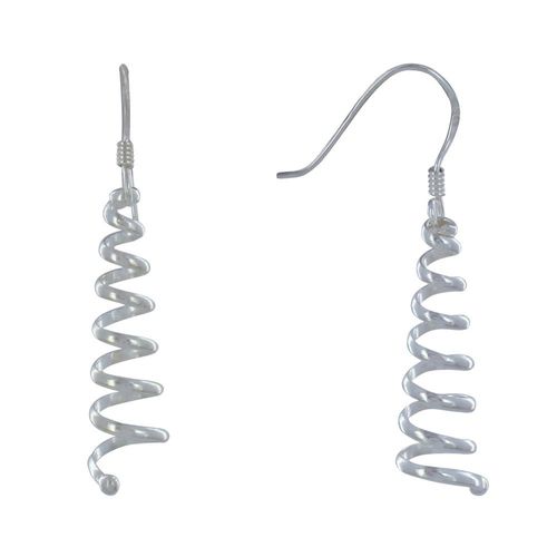 Les Poulettes Bijoux - Boucles D'oreilles Argent Cône Tourbillon