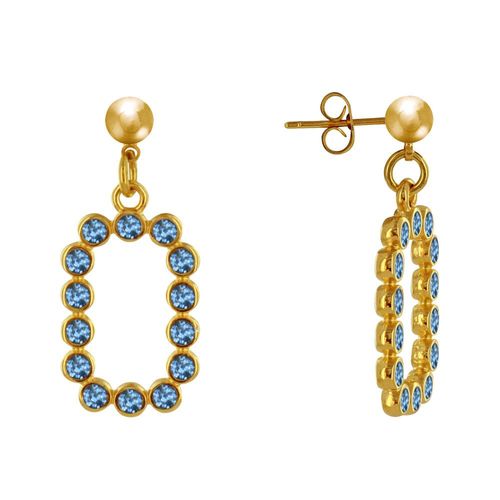 Les Poulettes Bijoux - Boucles D'oreilles Laiton Doré Anneaux De Petits Disques Résine Pailletée