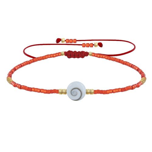 Les Poulettes Bijoux - Bracelet Lien Oeil De Sainte Lucie Et Petites Perles Brillantes