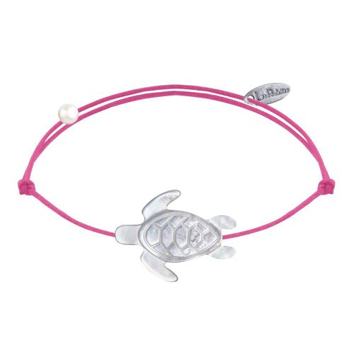 Les Poulettes Bijoux - Bracelet Lien Tortue En Nacre