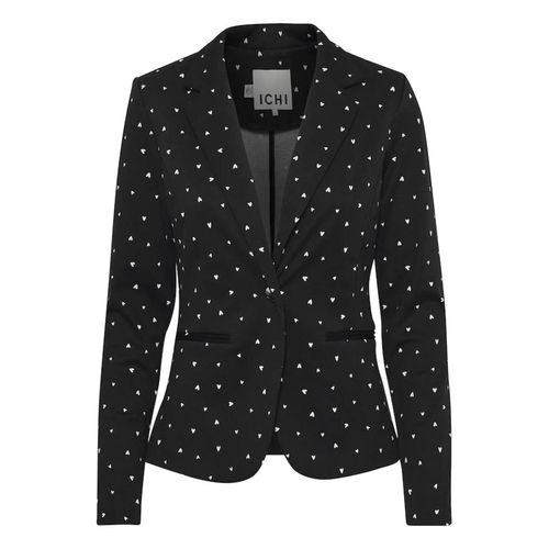 Vestes Demie Saison Ichi Ihkate Print Bl21 Noir
