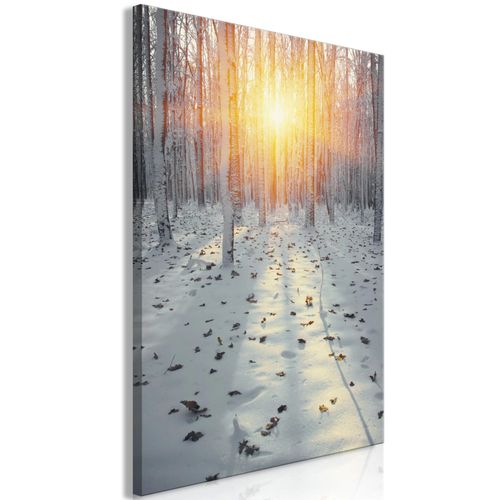 Tableau toile de décoration murale impression premium en 1 partie sur châssis en bois motif Après-midi d'hiver 60x90 cm 11_0018220