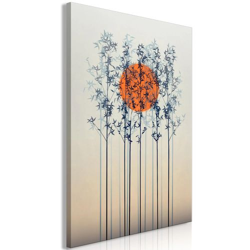 Tableau toile de décoration murale impression premium en 1 partie sur châssis en bois motif Crépuscule solitaire 80x120cm 11_0017845