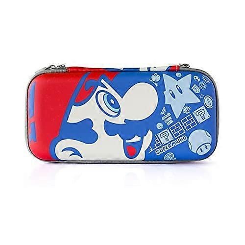 Étui De Transport Mignon Compatible Avec La Console Oled Nintendo Switch Lite, Étui De Transport De Voyage À Coque Rigide Kawaii Avec 10 Emplacements Pour Cartes De Jeu - Mario