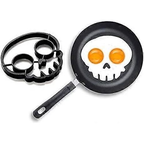 Petit Déjeuner Omelette Moule Silicone Oeuf Crêpe Anneau Façonneur Outil De Cuisine Diy Accessoires Gadget Oeuf Cuit Moule (Crâne) - Crâne
