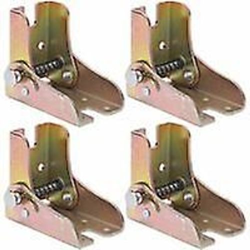 4pcs Jambe De Table Pliante, Verrouiller L¿Extension De Table Pied De Lit, Acier Laminé Chaud Pliant Canapé Lit Jambe 2.3mm Épaisseur Accessoires De Meubles